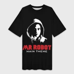 Платье-футболка 3D MR robot Хакер