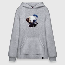 Худи SuperOversize хлопок Синдзи Икари на стуле