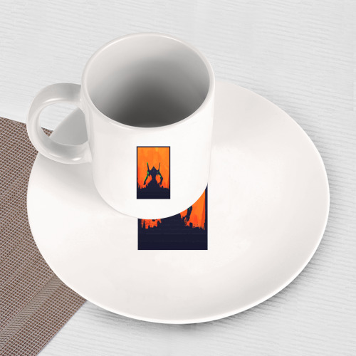 Набор: тарелка + кружка Neon Genesis Evangelion eva 01 - фото 3