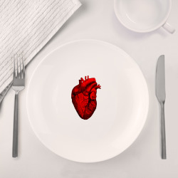 Набор: тарелка + кружка Сердце анатомическое - фото 2