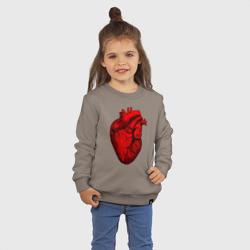 Детский свитшот хлопок Сердце анатомическое - фото 2