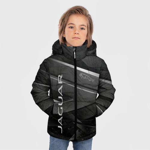 Зимняя куртка для мальчиков 3D Jagur ягуар абстракция, цвет черный - фото 3