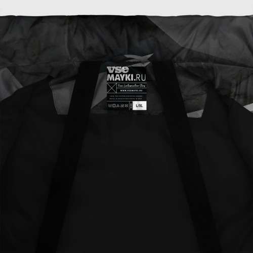 Мужская зимняя куртка 3D Jagur ягуар абстракция, цвет черный - фото 7