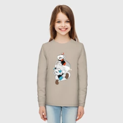 Детский лонгслив хлопок Чашки Cuphead - фото 2