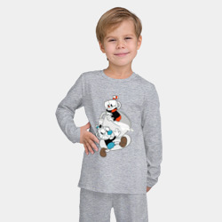 Детская пижама с лонгсливом хлопок Чашки Cuphead - фото 2