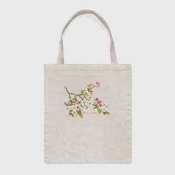 Шоппер BioNature Время цвести цветущая яблоня белые розовые цветы