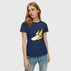Женская футболка хлопок Почисть банан - фото 2