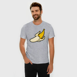 Мужская футболка хлопок Slim Почисть банан - фото 2