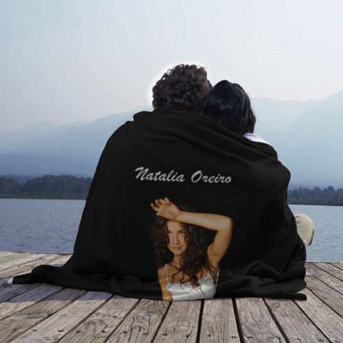 Плед 3D Natalia Oreiro/ Наталия Орейро, цвет 3D (велсофт) - фото 3