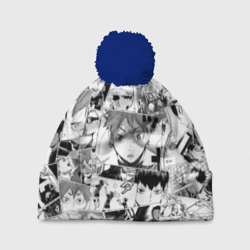 Шапка 3D c помпоном Волейбол!! pattern