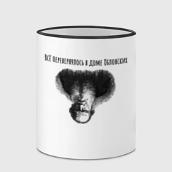 Кружка с полной запечаткой Все перевернулось - мем с Толстым - фото 2