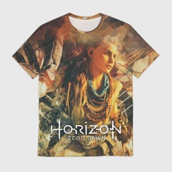 Мужская футболка 3D Элой-рыжая воительница