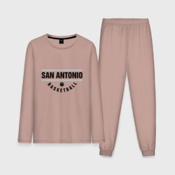 Мужская пижама с лонгсливом хлопок San Antonio Basketball