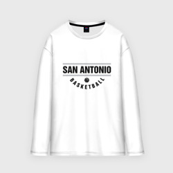 Женский лонгслив oversize хлопок San Antonio Basketball