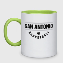 Кружка двухцветная San Antonio Basketball