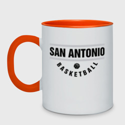 Кружка двухцветная San Antonio Basketball