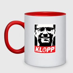 Кружка двухцветная Klopp тренер