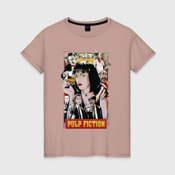 Pulр Fiction – Женская футболка хлопок с принтом купить со скидкой в -20%