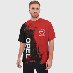 Мужская футболка oversize 3D Opel Опель два цвета - фото 2