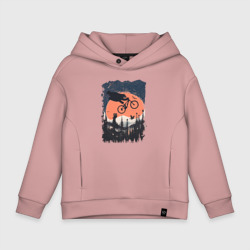 Детское худи Oversize хлопок Лунный Медведь Райдер