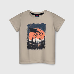 Детская футболка хлопок Лунный Медведь Райдер