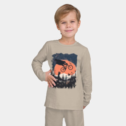 Детская пижама с лонгсливом хлопок Лунный Медведь Райдер - фото 2