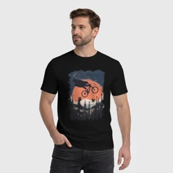 Мужская футболка хлопок Лунный Медведь Райдер - фото 2