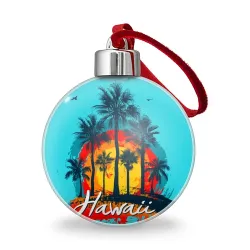 Ёлочный шар Hawaii Солнце, Пальмы