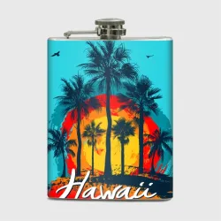 Фляга Hawaii Солнце, Пальмы