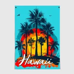 Постер Hawaii Солнце, Пальмы