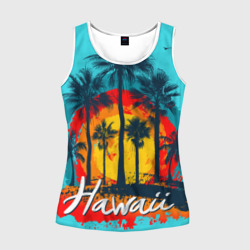 Женская майка 3D Hawaii Солнце, Пальмы