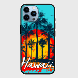 Чехол для iPhone 14 Pro Max Hawaii Солнце, Пальмы