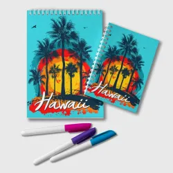Блокнот Hawaii Солнце, Пальмы