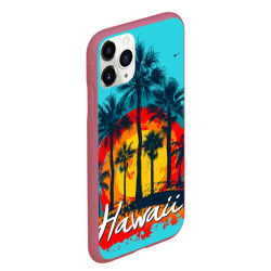 Чехол для iPhone 11 Pro Max матовый Hawaii Солнце, Пальмы - фото 2