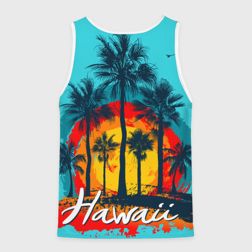 Мужская майка 3D Hawaii Солнце, Пальмы, цвет 3D печать - фото 2