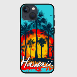 Чехол для iPhone 13 mini Hawaii Солнце, Пальмы