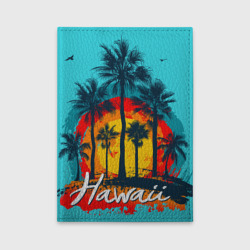 Обложка для автодокументов Hawaii Солнце, Пальмы