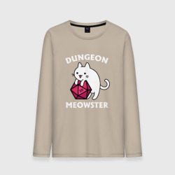 Мужской лонгслив хлопок Dungeon Meowster