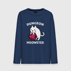 Мужской лонгслив хлопок Dungeon Meowster