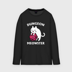 Мужской лонгслив oversize хлопок Dungeon Meowster