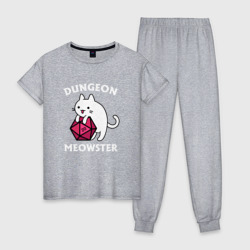 Женская пижама хлопок Dungeon Meowster