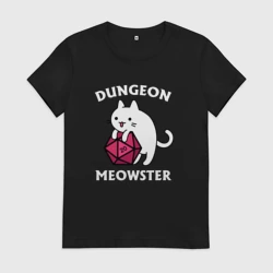 Женская футболка хлопок Dungeon Meowster