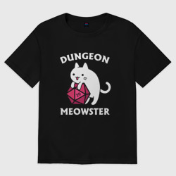 Мужская футболка хлопок Oversize Dungeon Meowster