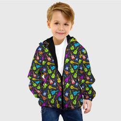 Детская куртка 3D Разноцветные Гитары - фото 2