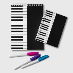 Блокнот Черно-Белое Пианино Piano