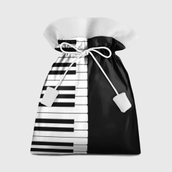 Подарочный 3D мешок Черно-Белое Пианино Piano