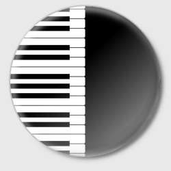 Значок Черно-Белое Пианино Piano