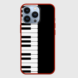 Чехол для iPhone 13 Pro Черно-Белое Пианино Piano