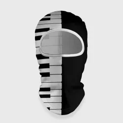 Балаклава 3D Черно-Белое Пианино Piano