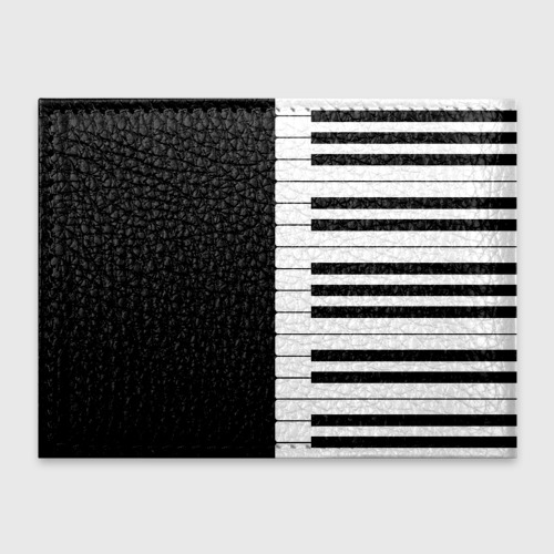 Обложка для студенческого билета Черно-Белое Пианино Piano, цвет бирюзовый - фото 2